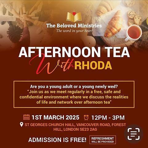 Afternoon Tea with Rhoda 1/3/2025
