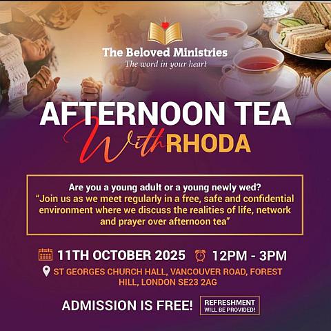 Afternoon Tea with Rhoda 11/10/2025